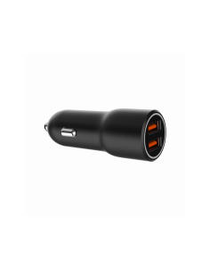 Gembird TA-UC-A2QC36-CAR-01 cargador de dispositivo móvil Teléfono móvil, Smartphone Negro Encendedor de cigarrillos Carga rápid