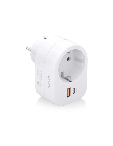 AISENS ASPS-1A1C06-W cargador de dispositivo móvil Universal Blanco Corriente alterna Carga rápida Interior