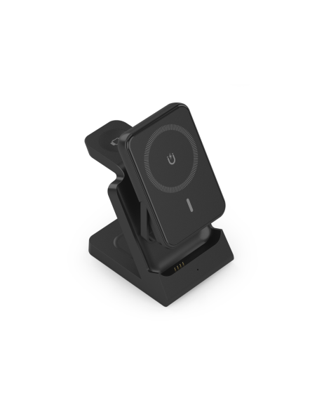 AISENS ASCH-15W4WC064-BK cargador de dispositivo móvil Auriculares, Smartphone, Reloj inteligente Cargador inalámbrico Interior