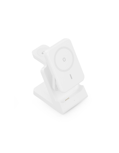 AISENS ASCH-15W4WC063-W cargador de dispositivo móvil Auriculares, Smartphone, Reloj inteligente Cargador inalámbrico Interior