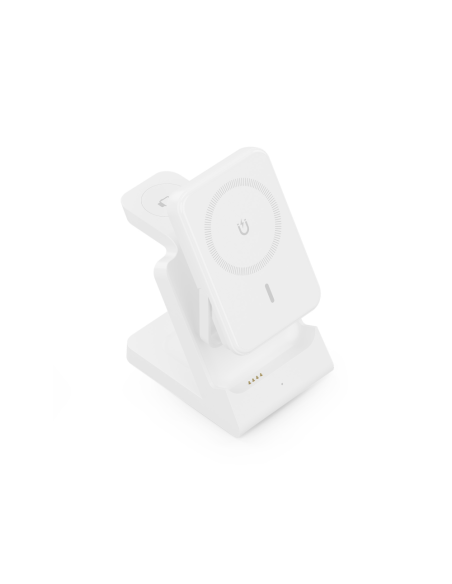 AISENS ASCH-15W4WC063-W cargador de dispositivo móvil Auriculares, Smartphone, Reloj inteligente Cargador inalámbrico Interior