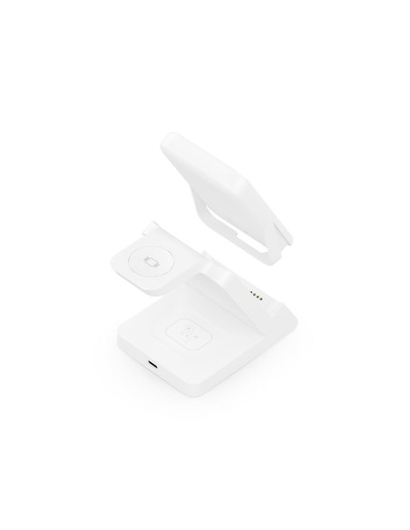 AISENS ASCH-15W4WC063-W cargador de dispositivo móvil Auriculares, Smartphone, Reloj inteligente Cargador inalámbrico Interior