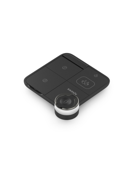 AISENS ASCH-15W4WC062-BK cargador de dispositivo móvil Auriculares, Smartphone, Reloj inteligente Cargador inalámbrico Interior