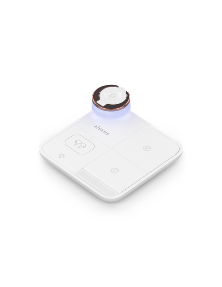 AISENS ASCH-15W4WC061-W cargador de dispositivo móvil Auriculares, Smartphone, Reloj inteligente Cargador inalámbrico Interior