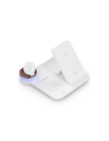 AISENS ASCH-15W4WC061-W cargador de dispositivo móvil Auriculares, Smartphone, Reloj inteligente Cargador inalámbrico Interior
