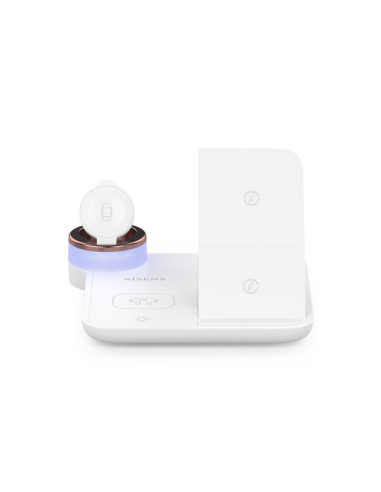 AISENS ASCH-15W4WC061-W cargador de dispositivo móvil Auriculares, Smartphone, Reloj inteligente Cargador inalámbrico Interior
