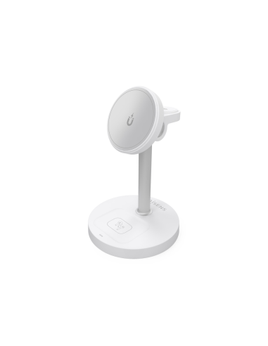 AISENS ASCH-15W3WC065-W cargador de dispositivo móvil Auriculares, Smartphone, Reloj inteligente Cargador inalámbrico Interior