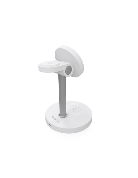 AISENS ASCH-15W3WC065-W cargador de dispositivo móvil Auriculares, Smartphone, Reloj inteligente Cargador inalámbrico Interior