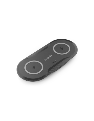 AISENS ASCH-15W2WC060-BK cargador de dispositivo móvil Auriculares, Smartphone Cargador inalámbrico Interior