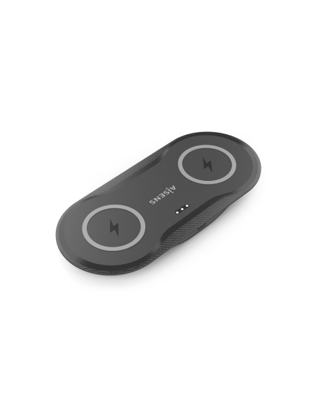 AISENS ASCH-15W2WC060-BK cargador de dispositivo móvil Auriculares, Smartphone Cargador inalámbrico Interior