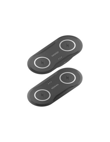 AISENS ASCH-15W2WC060-BK cargador de dispositivo móvil Auriculares, Smartphone Cargador inalámbrico Interior