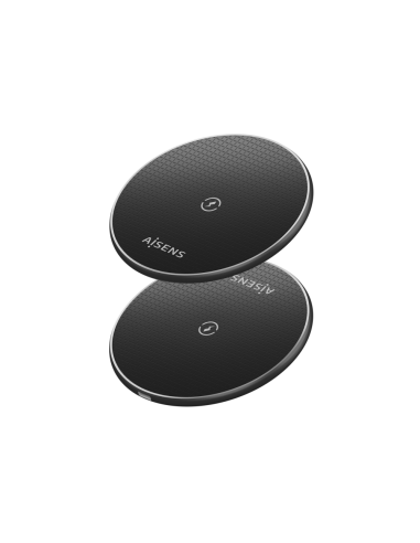 AISENS ASCH-15W1WC058-BK cargador de dispositivo móvil Smartphone Cargador inalámbrico Interior