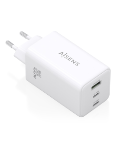 AISENS Cargador GaN 100W, 2x USB-C PD3.0 QC4.0 QC5.0, 1x USB-A QC3.0, Blanco 2