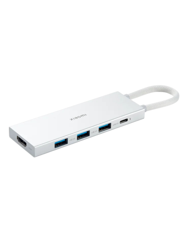 Xiaomi XMDS05YM base para portátil y replicador de puertos Alámbrico USB 3.2 Gen 1 (3.1 Gen 1) Type-A + Type-C Blanco