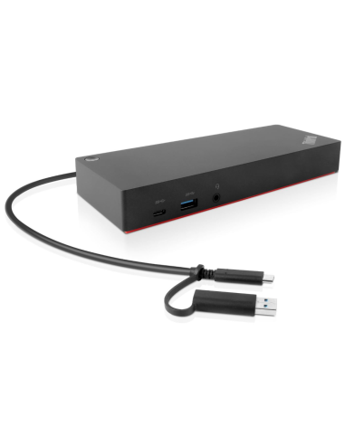 Lenovo 40AF0135EU base para portátil y replicador de puertos Alámbrico Negro