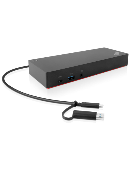 Lenovo 40AF0135EU base para portátil y replicador de puertos Alámbrico Negro