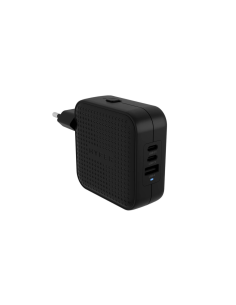 HYPER HJ1003BKWWGL cargador de dispositivo móvil Portátil, Smartphone, Tableta Negro Corriente alterna Carga rápida Interior