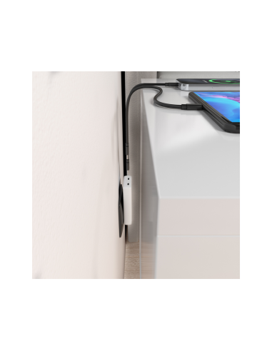 AISENS Cargador De Pared GaN Ultra Delgado 65W, 2xUSB-C PD3.0 QC4.0, Blanco