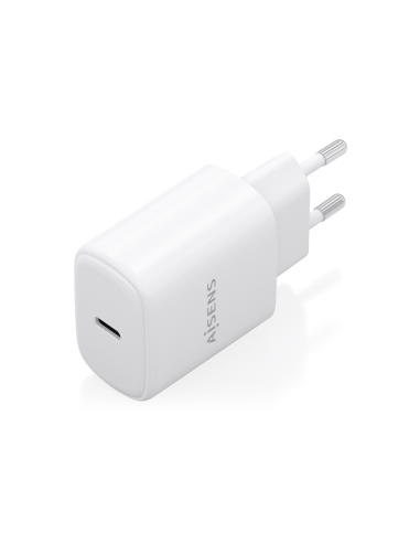 AISENS Cargador GaN 30W, 1xUSB-C PD3.0, Blanco