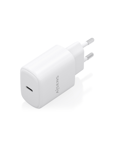 AISENS Cargador GaN 30W, 1xUSB-C PD3.0, Blanco