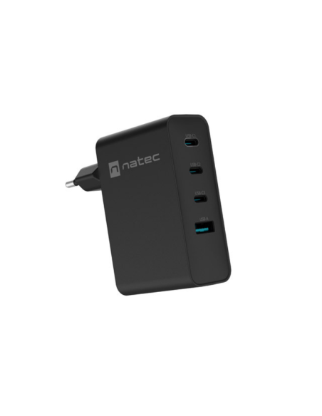 NATEC NUC-2234 cargador de dispositivo móvil Portátil, Smartphone Negro Corriente alterna Carga rápida Interior