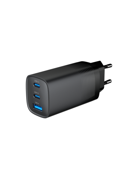 Gembird TA-UC-PDQC65-01-BK cargador de dispositivo móvil Universal Negro Corriente alterna Carga rápida Interior