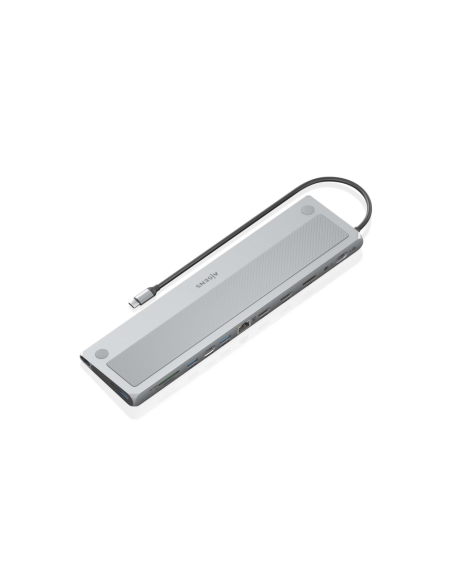 AISENS ASUC-12P020-GR base para portátil y replicador de puertos Alámbrico USB 3.2 Gen 1 (3.1 Gen 1) Type-C
