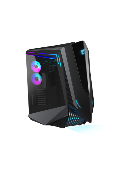 GIGABYTE AORUS C700 GLASS Caja de PC – Torre completa, compatible con hasta E-ATX y radiadores de 420 mm, 5 ventiladores de 120 