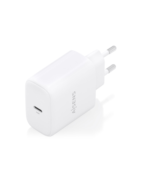 AISENS Cargador GaN 45W, 1xUSB-C PD3.0, Blanco