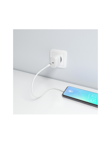 AISENS Cargador GaN 45W, 1xUSB-C PD3.0, Blanco
