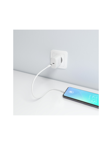 AISENS Cargador GaN 45W, 1xUSB-C PD3.0, Blanco