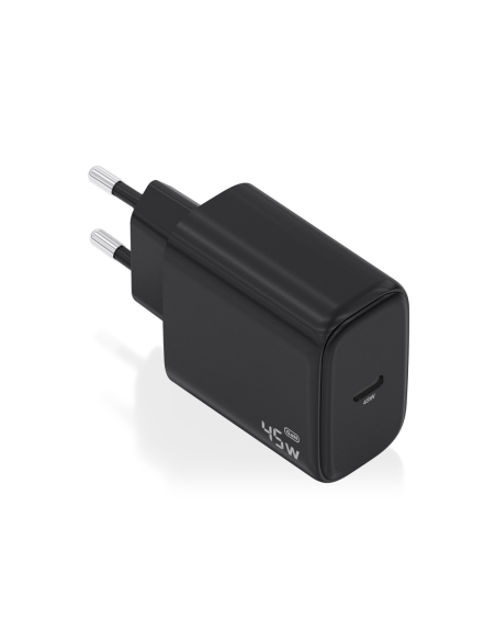 AISENS Cargador GaN 45W, 1xUSB-C PD3.0, Negro