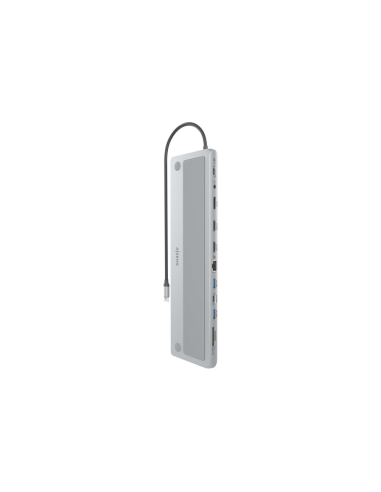 AISENS ASUC-12P020-GR base para portátil y replicador de puertos Alámbrico USB 3.2 Gen 1 (3.1 Gen 1) Type-C