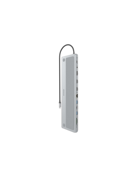 AISENS ASUC-12P020-GR base para portátil y replicador de puertos Alámbrico USB 3.2 Gen 1 (3.1 Gen 1) Type-C