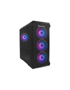 GENESIS Irid 503 ARGB Micro Torre Negro, Transparente