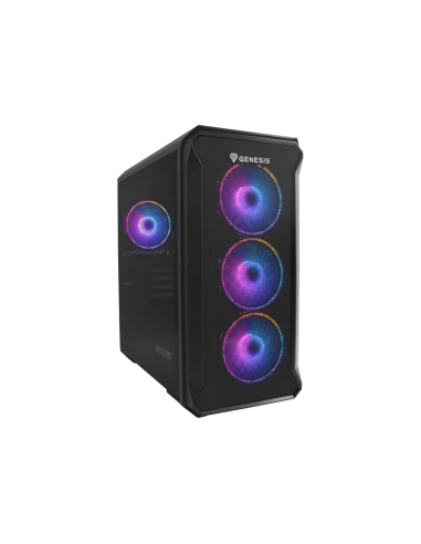 GENESIS Irid 503 ARGB Micro Torre Negro, Transparente