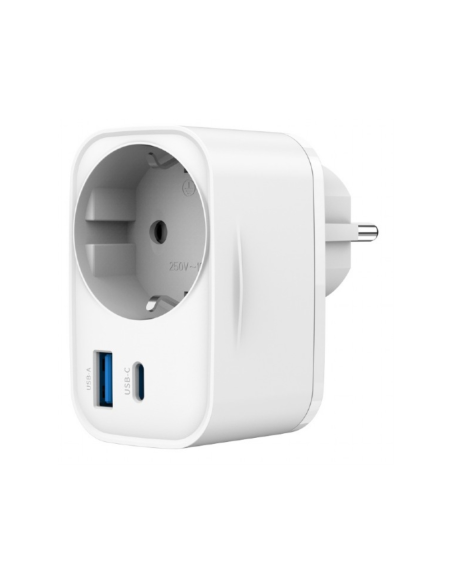 Gembird TA-ACPDQC20-01-W cargador de dispositivo móvil Universal Blanco Corriente alterna Carga rápida Interior