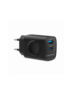 Gembird TA-UC-PDQCW20-01-BK cargador de dispositivo móvil Universal Negro Corriente alterna Carga rápida Interior