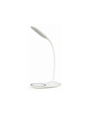 Gembird TA-WPC10-LED-01-W cargador de dispositivo móvil Smartphone Blanco CC Cargador inalámbrico Interior