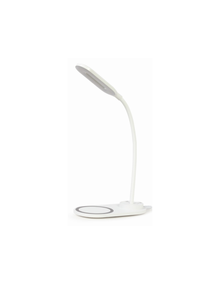 Gembird TA-WPC10-LED-01-W cargador de dispositivo móvil Smartphone Blanco CC Cargador inalámbrico Interior