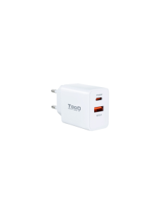 TooQ TQWC-2SC04WT cargador de dispositivo móvil Universal Blanco Corriente alterna Carga rápida Interior 2