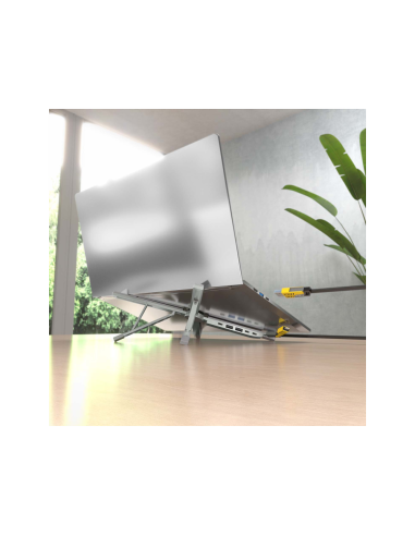 AISENS ASUC-4P021-GR base para portátil y replicador de puertos Alámbrico USB 3.2 Gen 1 (3.1 Gen 1) Type-C