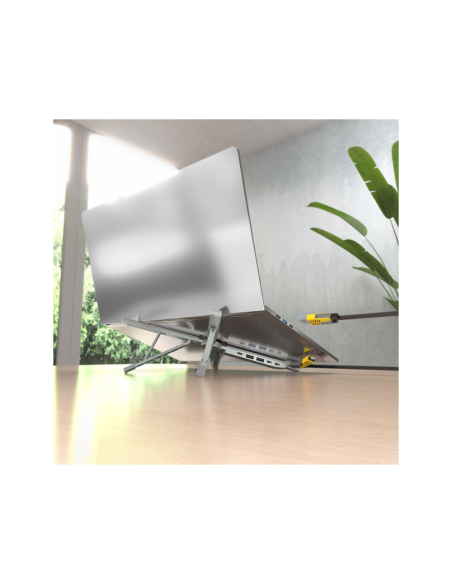 AISENS ASUC-4P021-GR base para portátil y replicador de puertos Alámbrico USB 3.2 Gen 1 (3.1 Gen 1) Type-C