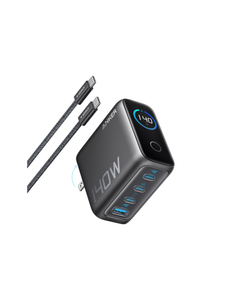 Anker B2697GZ1 cargador de dispositivo móvil Universal Gris Corriente alterna Carga rápida Interior