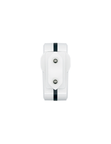 AISENS Cargador USB 17W 5V/3.4A, 2xUSB Con Control AI, Blanco