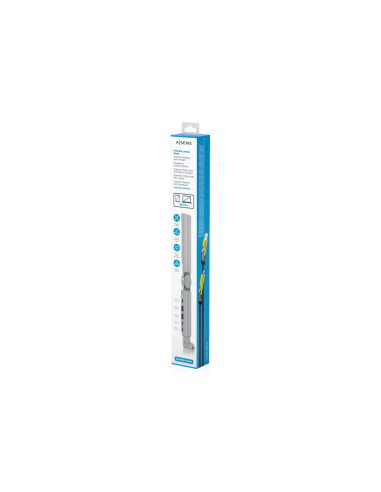 AISENS ASUC-4P021-GR base para portátil y replicador de puertos Alámbrico USB 3.2 Gen 1 (3.1 Gen 1) Type-C