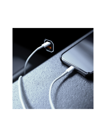 AISENS Cargador de Coche 38W,1XUSB-C PD3.0 20W,1XUSB-A QC3.0 18W, Negro