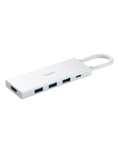 Xiaomi XMDS05YM base para portátil y replicador de puertos Alámbrico USB 3.2 Gen 1 (3.1 Gen 1) Type-A + Type-C Blanco