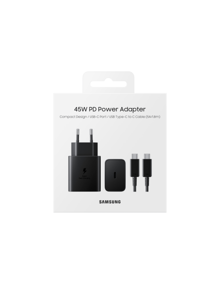 Samsung EP-T4510 Universal Negro Corriente alterna Carga rápida Interior