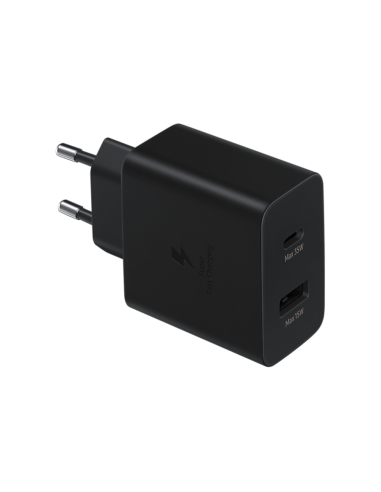 Samsung EP-TA220NBEGEU cargador de dispositivo móvil Auriculares, Auriculares, Portátil, Smartphone, Reloj inteligente, Tableta 